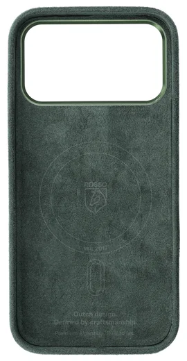 Rosso Avanti Apple iPhone 17 Pro Hoesje Alcantara MagSafe Back Cover Groen afbeelding 9
