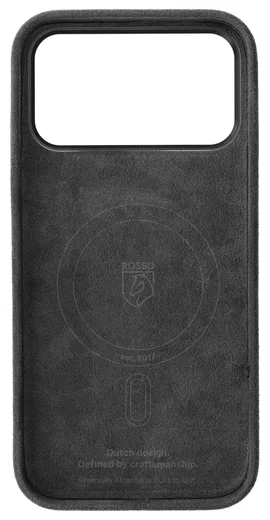 Rosso Avanti iPhone 17 Pro Max Hoesje Alcantara MagSafe Back Cover Grijs afbeelding 9