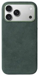 Rosso Avanti iPhone 17 Pro Max Hoesje Alcantara MagSafe Back Cover Groen afbeelding