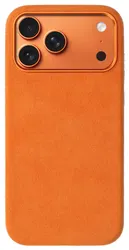 Rosso Avanti iPhone 17 Pro Max Hoesje Alcantara MagSafe Back Cover Oranje afbeelding