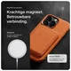 Rosso Avanti iPhone 17 Pro Max Hoesje Alcantara MagSafe Back Cover Oranje afbeelding 7