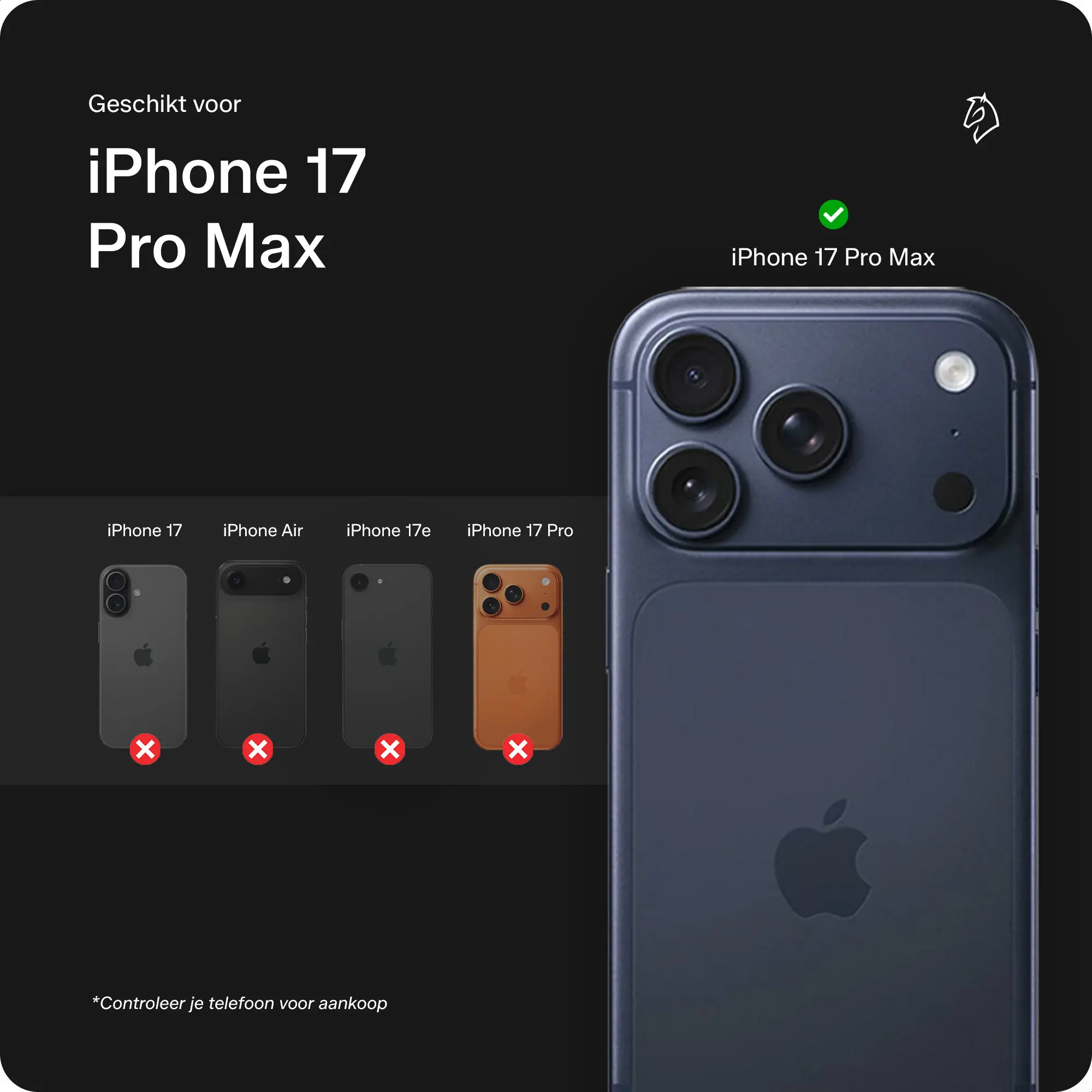 Rosso Avanti iPhone 17 Pro Max Hoesje Alcantara MagSafe Back Cover Oranje afbeelding 2