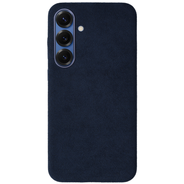 Rosso Avanti Samsung S25 / S24 Hoesje Alcantara MagSafe Back Cover Blauw