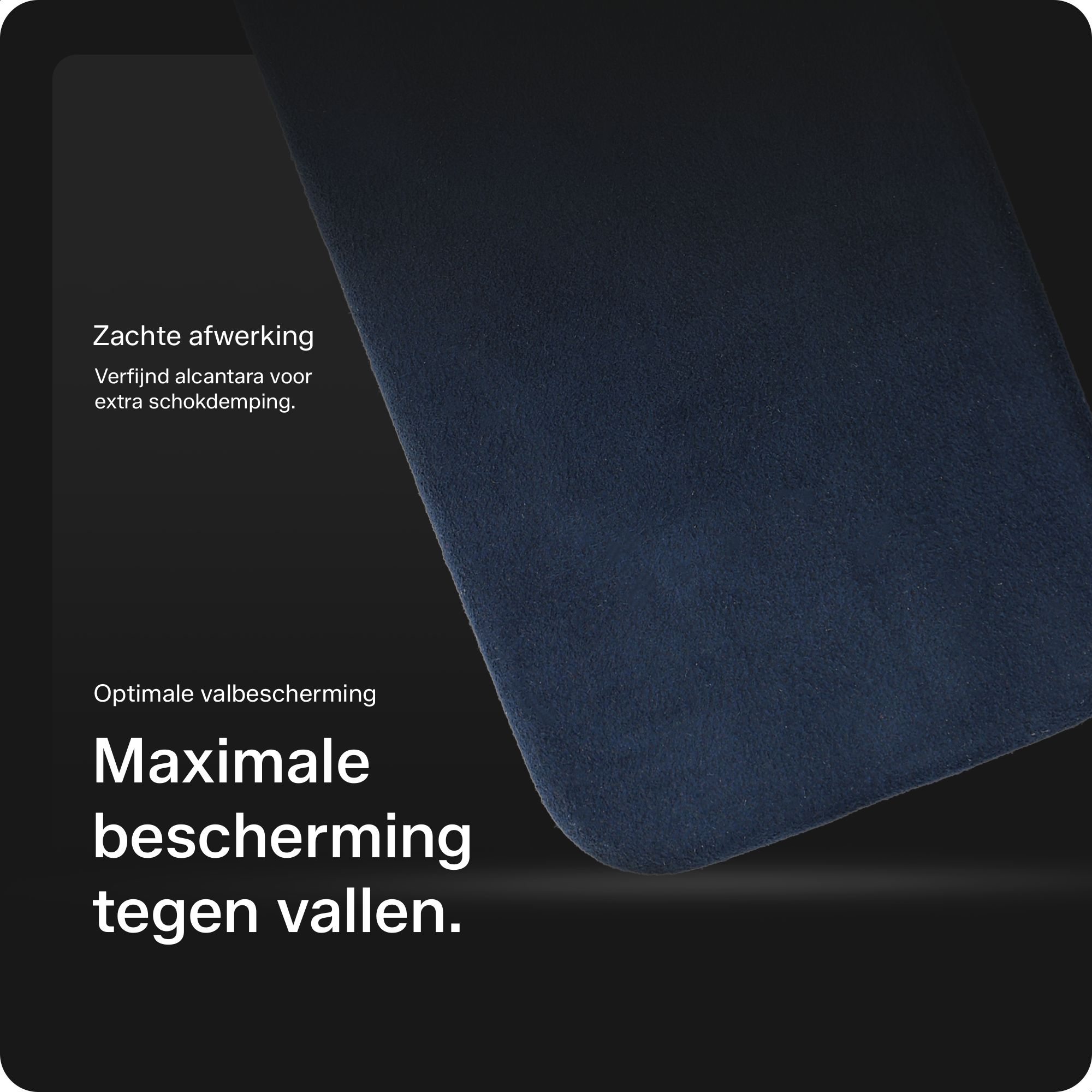 Rosso Avanti Samsung S25 / S24 Hoesje Alcantara MagSafe Back Cover Blauw afbeelding 4