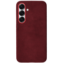 Rosso Avanti Samsung S25 / S24 Hoesje Alcantara MagSafe Back Cover Burgundy
