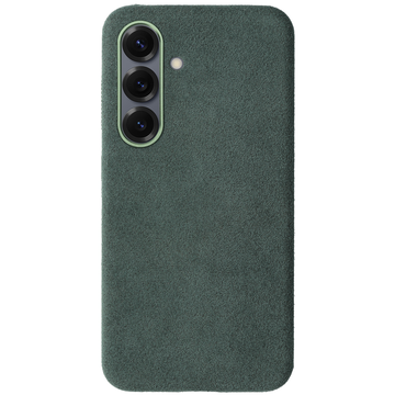 Rosso Avanti Samsung S25 / S24 Hoesje Alcantara MagSafe Back Cover Groen