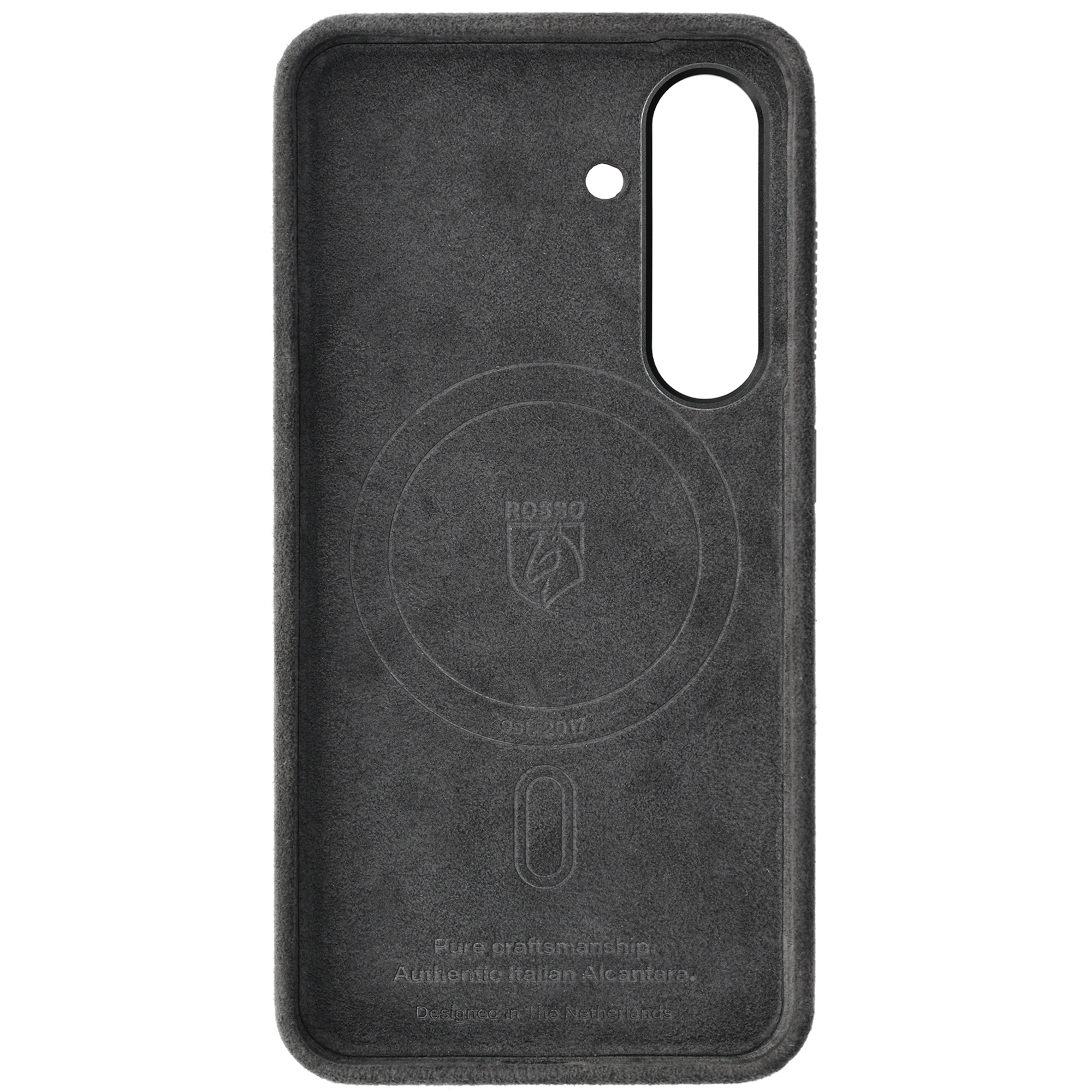 Rosso Avanti Samsung S25 Plus / S24 Plus Hoesje Alcantara MagSafe Grijs afbeelding 8