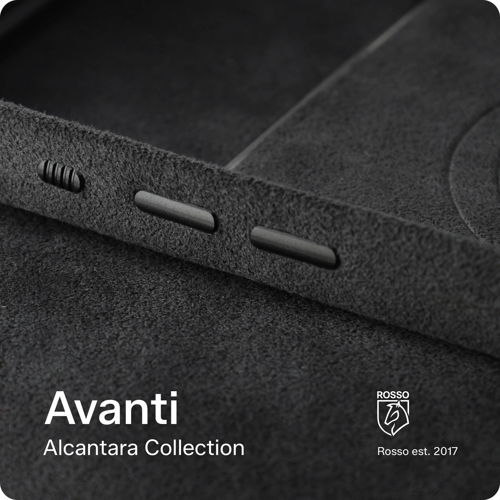 Rosso Avanti Samsung S25 Ultra Hoesje Alcantara MagSafe Back Cover Blauw afbeelding 8