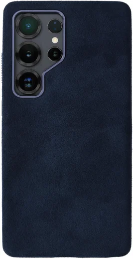 Rosso Avanti Samsung S25 Ultra Hoesje Alcantara MagSafe Back Cover Blauw afbeelding 1