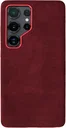Rosso Avanti Samsung S25 Ultra Hoesje Alcantara MagSafe Back Cover Burgundy