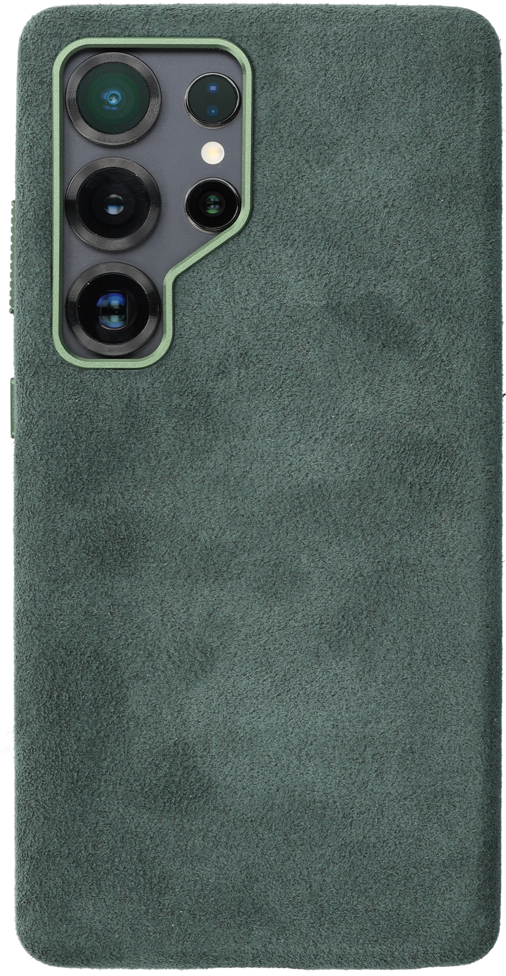 Rosso Avanti Samsung S25 Ultra Hoesje Alcantara MagSafe Back Cover Groen afbeelding 1