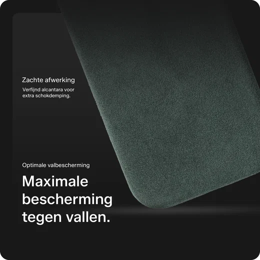 Rosso Avanti Samsung S25 Ultra Hoesje Alcantara MagSafe Back Cover Groen afbeelding 4
