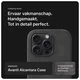 Rosso Avanti Apple iPhone 16 Pro Hoesje Alcantara MagSafe Back Cover Grijs afbeelding 4