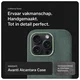 Rosso Avanti Apple iPhone 16 Pro Hoesje Alcantara MagSafe Back Cover Groen afbeelding 4