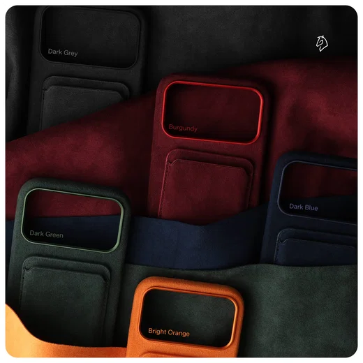 Rosso Avanti Apple iPhone 15 Pro Hoesje Alcantara MagSafe Back Cover Blauw afbeelding 9