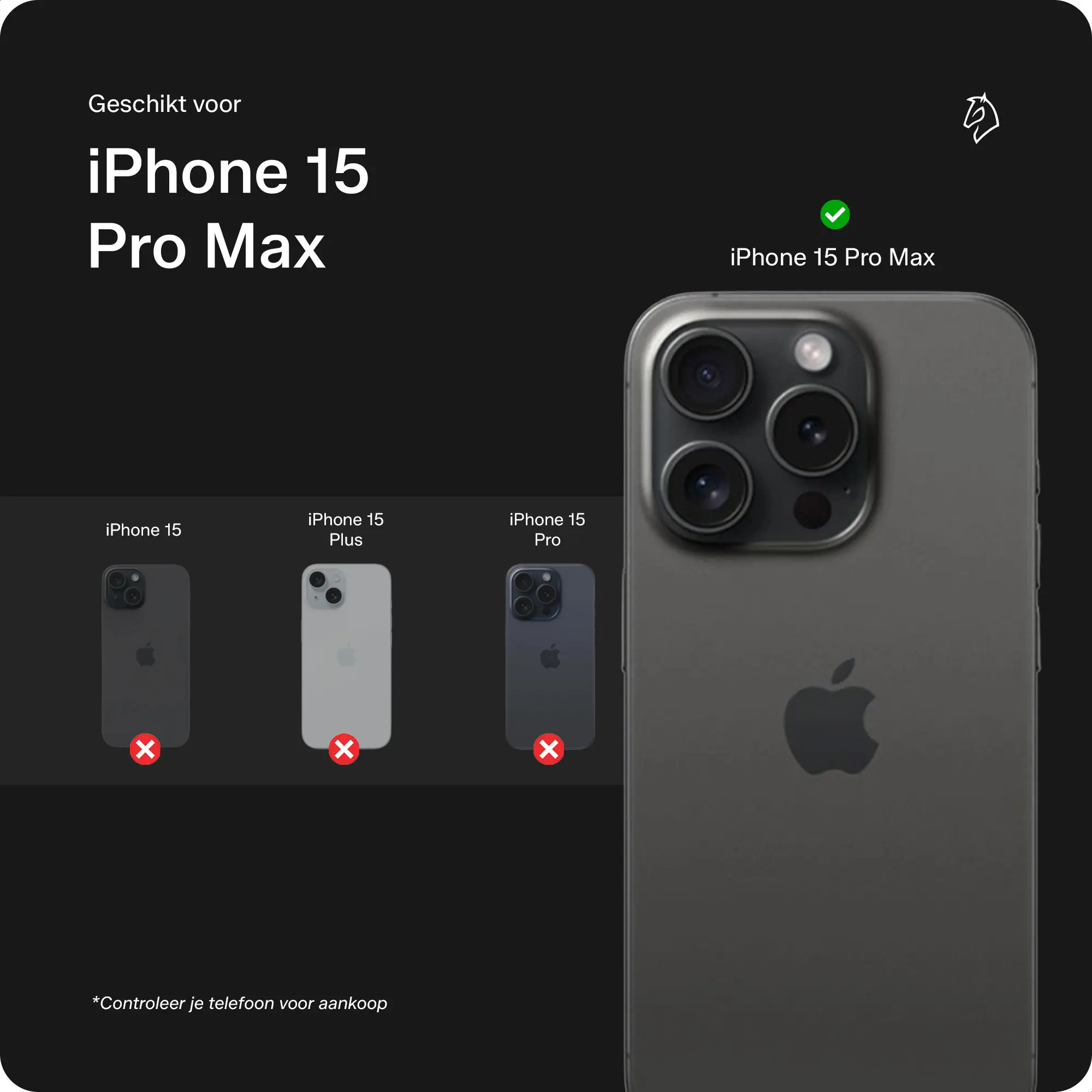Rosso Avanti iPhone 15 Pro Max Hoesje Alcantara MagSafe Back Cover Blauw afbeelding 2