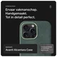 Rosso Avanti iPhone 15 Pro Max Hoesje Alcantara MagSafe Back Cover Groen afbeelding 4