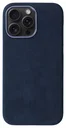 Rosso Avanti iPhone 14 Pro Max Hoesje Alcantara MagSafe Back Cover Blauw