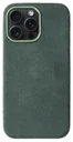 Rosso Avanti iPhone 14 Pro Max Hoesje Alcantara MagSafe Back Cover Groen