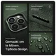 Rosso Avanti iPhone 14 Pro Max Hoesje Alcantara MagSafe Back Cover Groen afbeelding 5