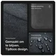 Rosso Avanti Alcantara Wallet MagSafe Kaarthouder / Pasjeshouder Grijs afbeelding 2
