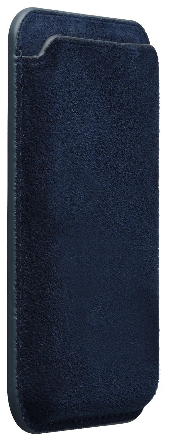 Rosso Avanti Alcantara Wallet MagSafe Kaarthouder / Pasjeshouder Blauw afbeelding 6