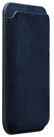 Rosso Avanti Alcantara Wallet MagSafe Kaarthouder / Pasjeshouder Blauw afbeelding 6