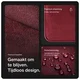 Rosso Avanti Alcantara Wallet MagSafe Kaarthouder / Pasjeshouder Burgundy afbeelding 2