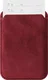 Rosso Avanti Alcantara Wallet MagSafe Kaarthouder / Pasjeshouder Burgundy