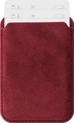 Rosso Avanti Alcantara Wallet MagSafe Kaarthouder / Pasjeshouder Burgundy afbeelding