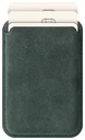 Rosso Avanti Alcantara Wallet MagSafe Kaarthouder / Pasjeshouder Groen