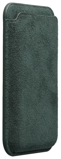 Rosso Avanti Alcantara Wallet MagSafe Kaarthouder / Pasjeshouder Groen afbeelding 6