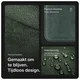 Rosso Avanti Alcantara Wallet MagSafe Kaarthouder / Pasjeshouder Groen afbeelding 2