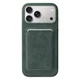 Rosso Avanti Alcantara Wallet MagSafe Kaarthouder / Pasjeshouder Groen afbeelding 7