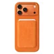 Rosso Avanti Alcantara Wallet MagSafe Kaarthouder / Pasjeshouder Oranje afbeelding 7