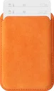 Rosso Avanti Alcantara Wallet MagSafe Kaarthouder / Pasjeshouder Oranje