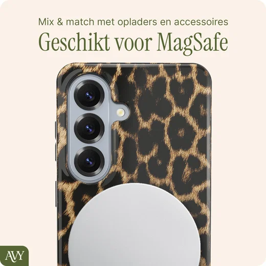 AVY Samsung Galaxy S26 Hoesje MagSafe Back Cover Panthera Chic afbeelding 8