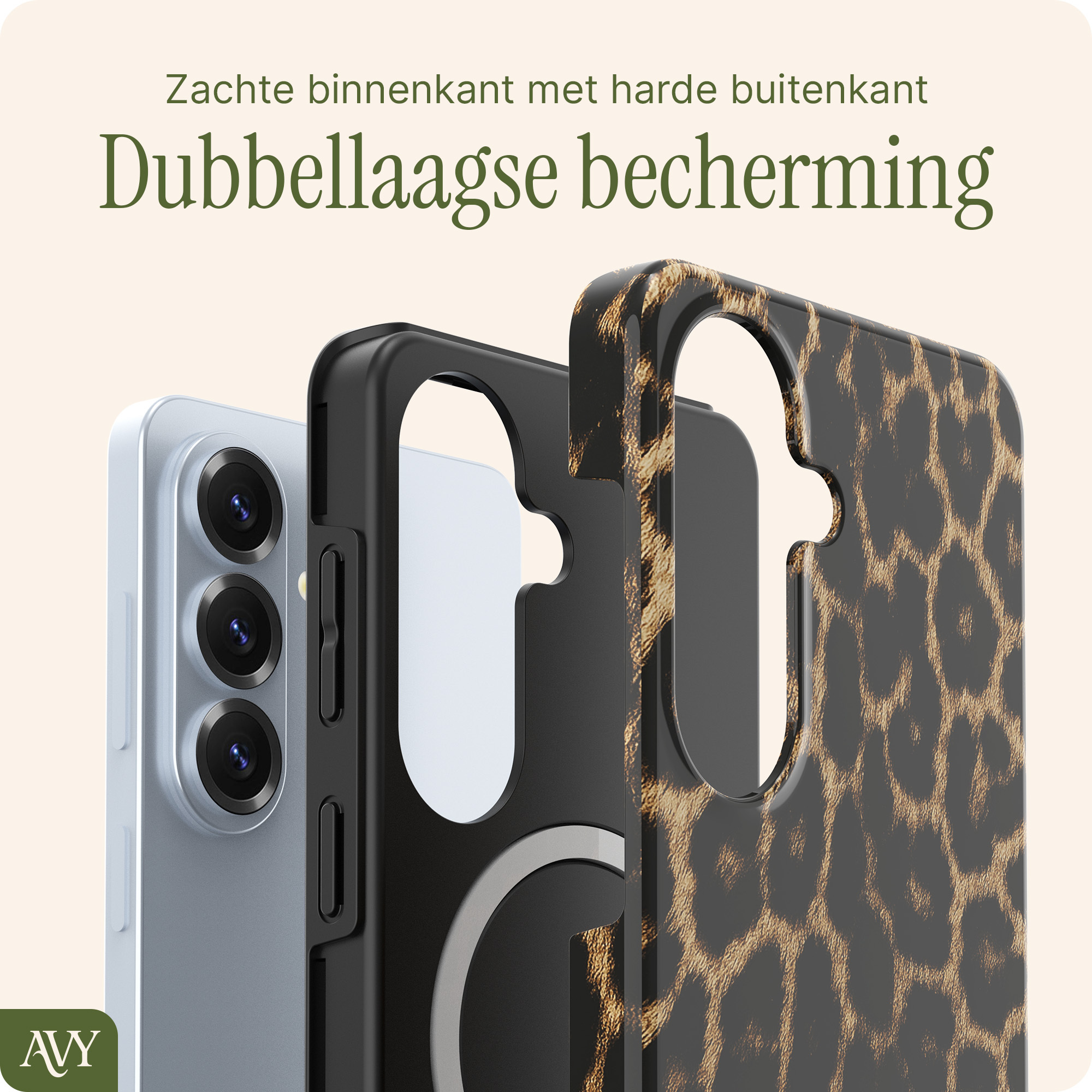 AVY Samsung Galaxy S26 Hoesje MagSafe Back Cover Panthera Chic afbeelding 7