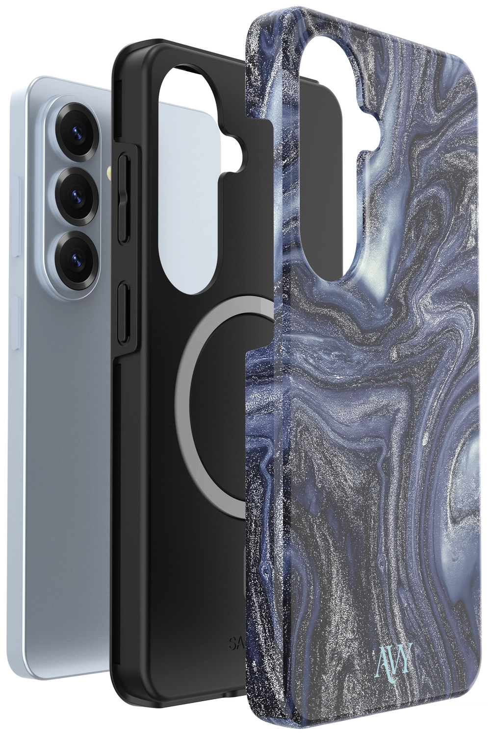 AVY Samsung Galaxy S26 Plus Hoesje MagSafe Back Cover Obscura Blue afbeelding 10