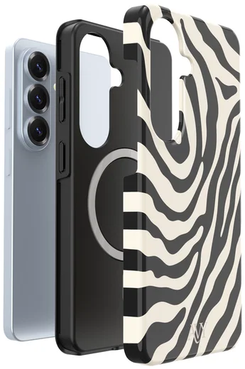 AVY Samsung Galaxy S26 Plus Hoesje MagSafe Back Cover Serengeti Zebra afbeelding 10