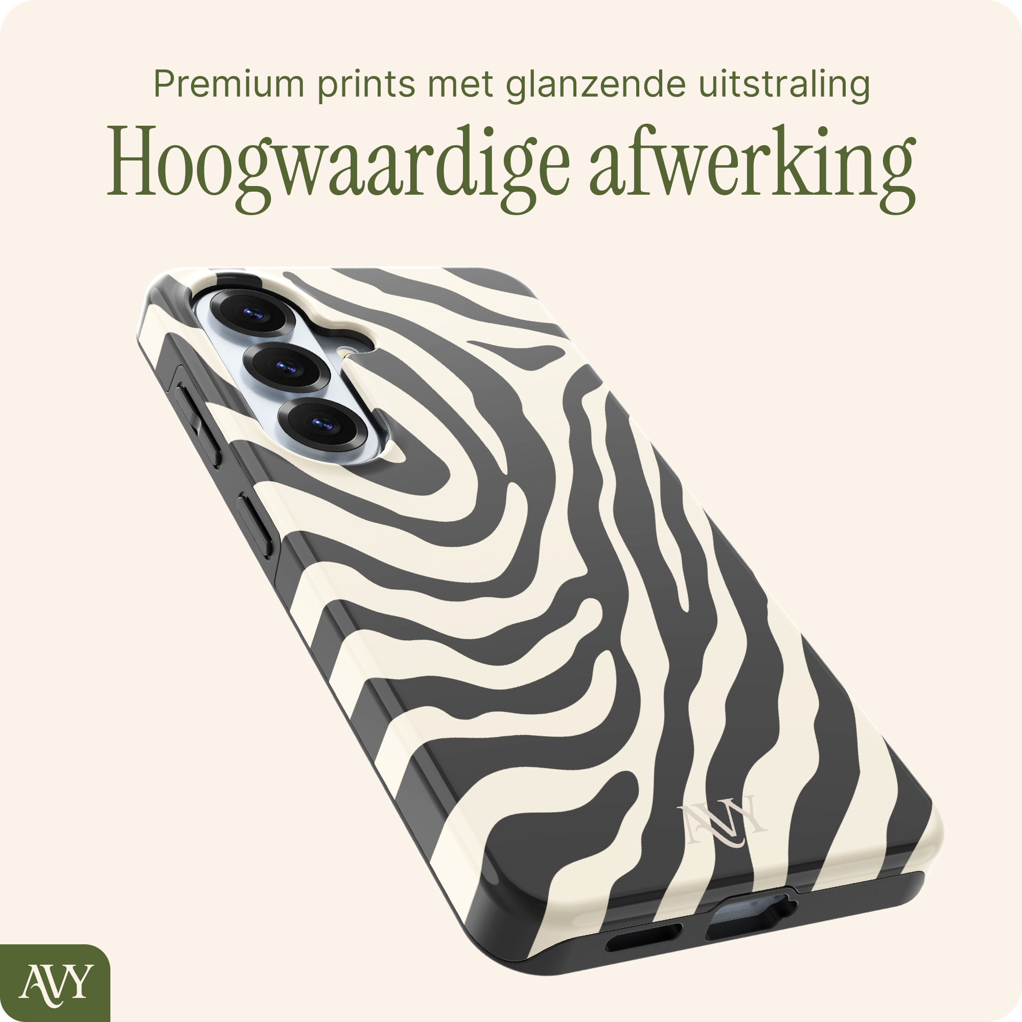 AVY Samsung Galaxy S26 Plus Hoesje MagSafe Back Cover Serengeti Zebra afbeelding 9