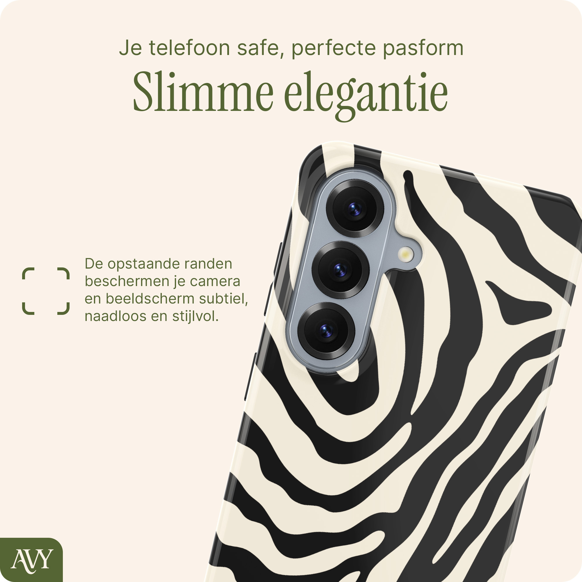 AVY Samsung Galaxy S26 Plus Hoesje MagSafe Back Cover Serengeti Zebra afbeelding 8