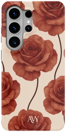 AVY Samsung Galaxy S26 Ultra Hoesje MagSafe Back Cover Botanique Roses afbeelding 1