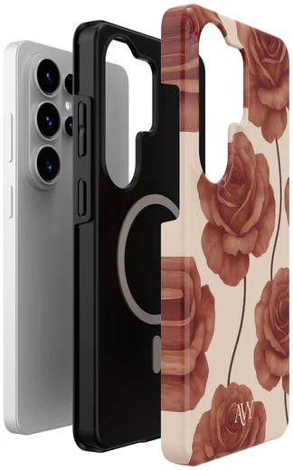 AVY Samsung Galaxy S26 Ultra Hoesje MagSafe Back Cover Botanique Roses afbeelding 8