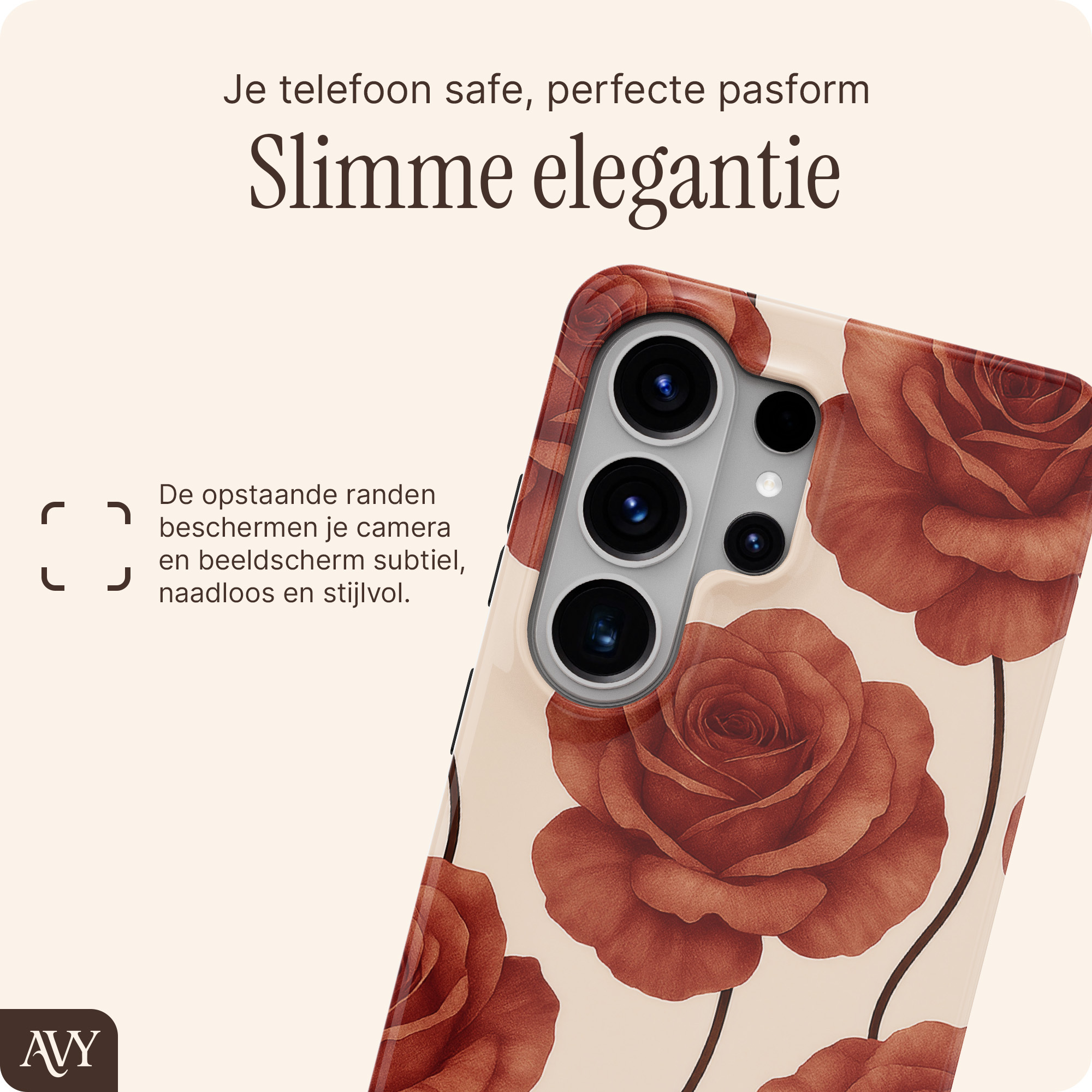 AVY Samsung Galaxy S26 Ultra Hoesje MagSafe Back Cover Botanique Roses afbeelding 6