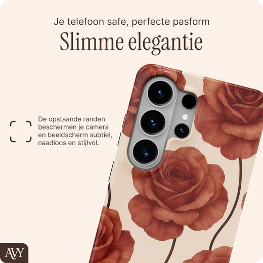 AVY Samsung Galaxy S26 Ultra Hoesje MagSafe Back Cover Botanique Roses afbeelding 6