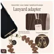AVY Universele Hartjes Armband Polsband Telefoonkoord (30CM) Cupid Brown afbeelding 2