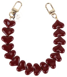 AVY Universele Hartjes Armband Polsband Telefoonkoord (30CM) Cupid Burgundy afbeelding