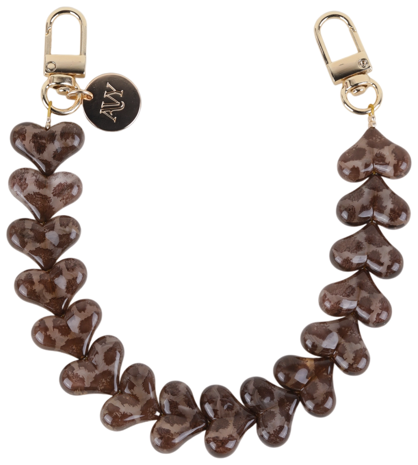 AVY Universele Hartjes Armband Polsband Telefoonkoord (30CM) Cupid Leopard afbeelding 1