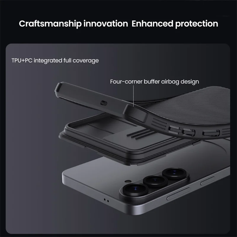 Nillkin CamShield Samsung Galaxy S26 Hoesje Camera Slider Back Cover Zwart afbeelding 11